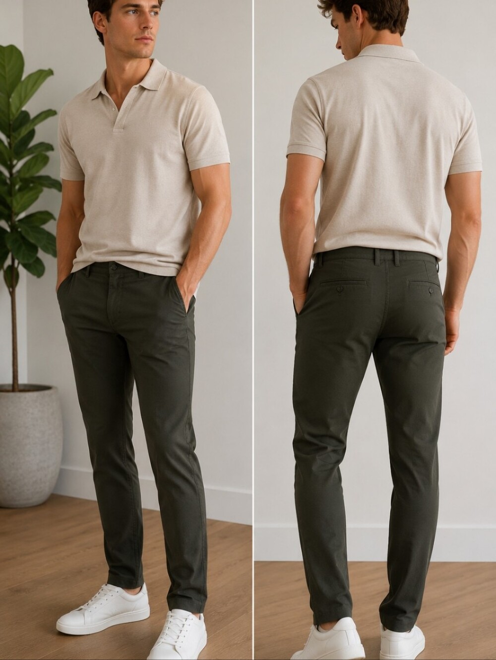 Lululemon ABC Classic Trouser Pant Olive Green Stretch Commuter Golf Workwear 32